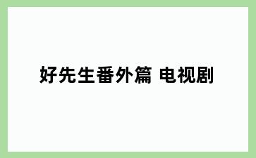 好先生番外篇 电视剧